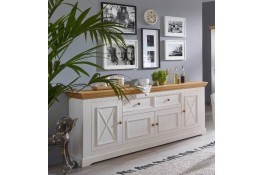 Тумба 222 Форест массив сосны(белый воск/бейц-масло)